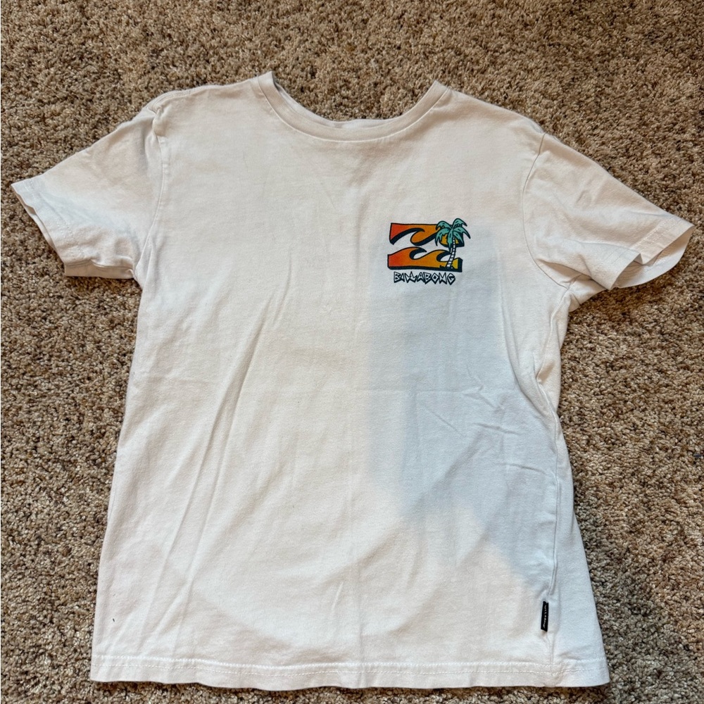 Billabong Kids Cream T-Shirt with Colorful Logo